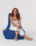 Atelier Del Sofa Diamond - Blue Saco de judas para jardin Azul Tejido poliester impermeable Comodidad y relajacion 60x90cm Max 200kg